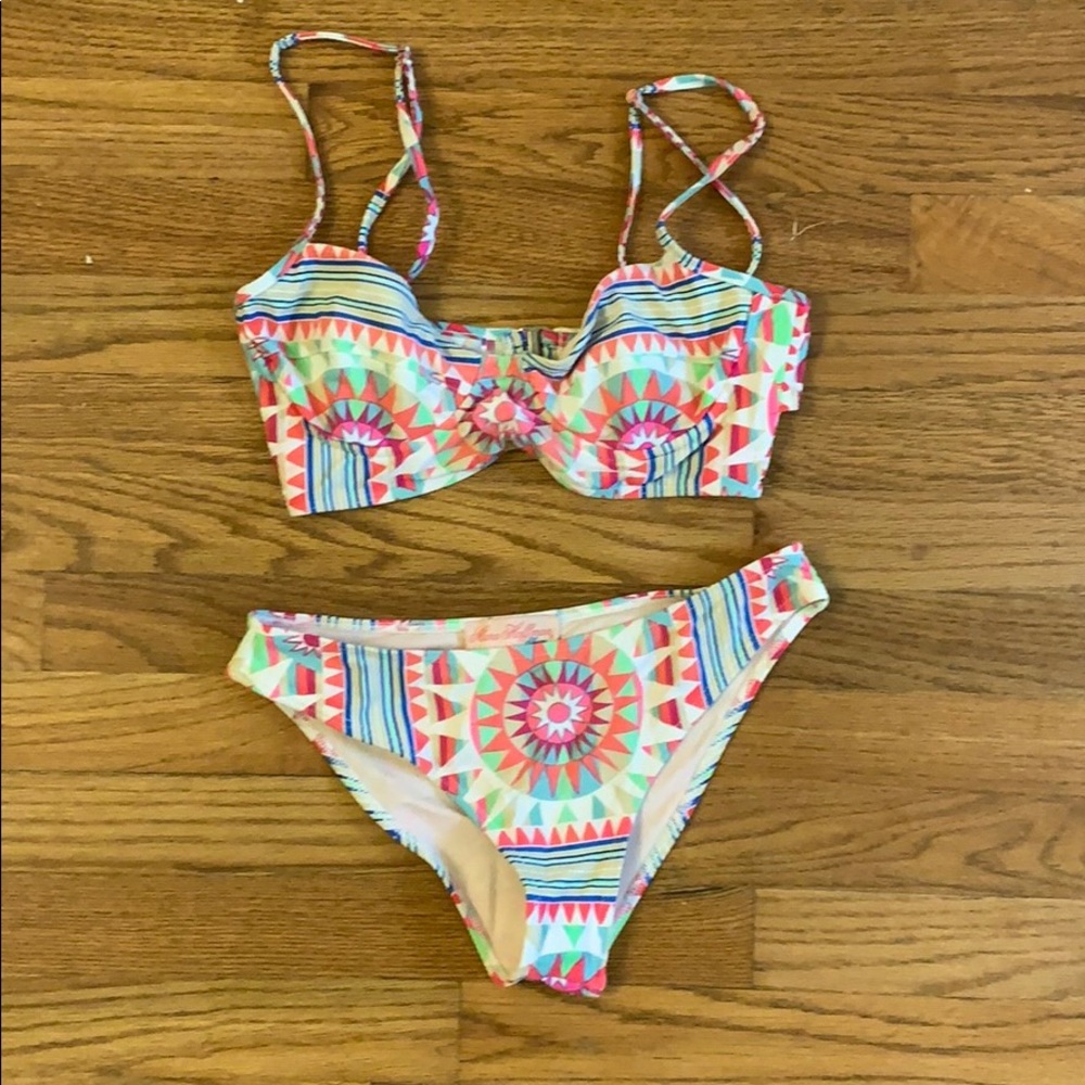 Mara Hoffman Shakti White Bikini XS